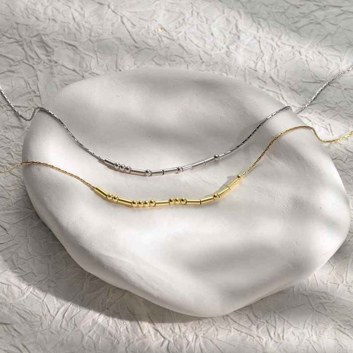 Morse Code Custom Name Necklace