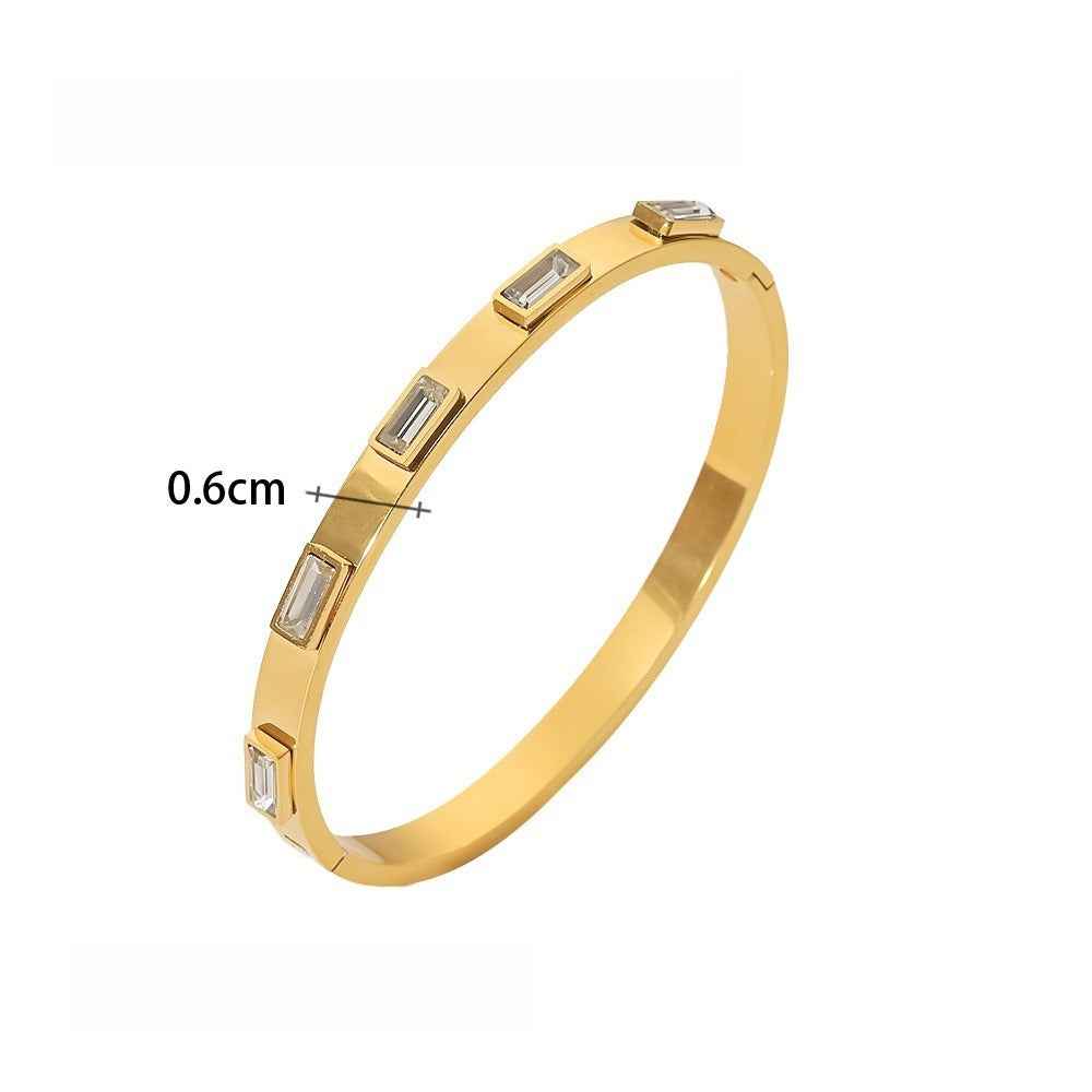 18K Gold and Zirconia Earring Set