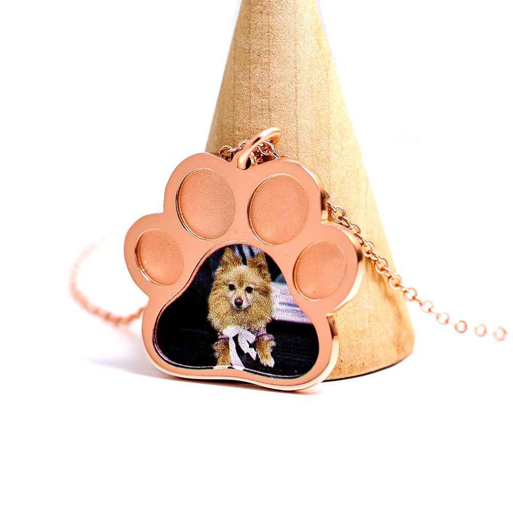 S925 silver kitten commemorative DIY pet necklace