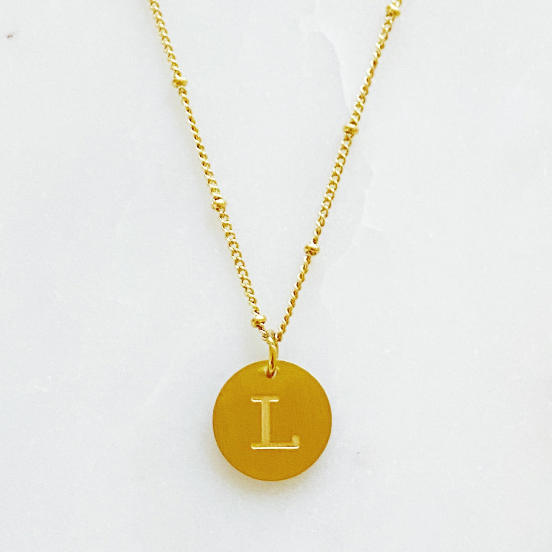 Ellison + Young: Singular Charm Initial Necklace Ellisonyoung.com