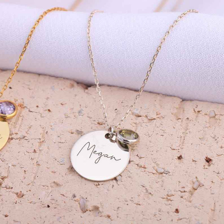 Double Layer Personalized Birthstone Necklace