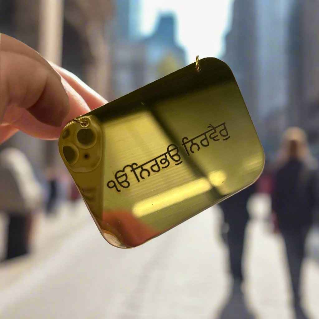 Customized Square Photo Engraving Car Hanging Ornament