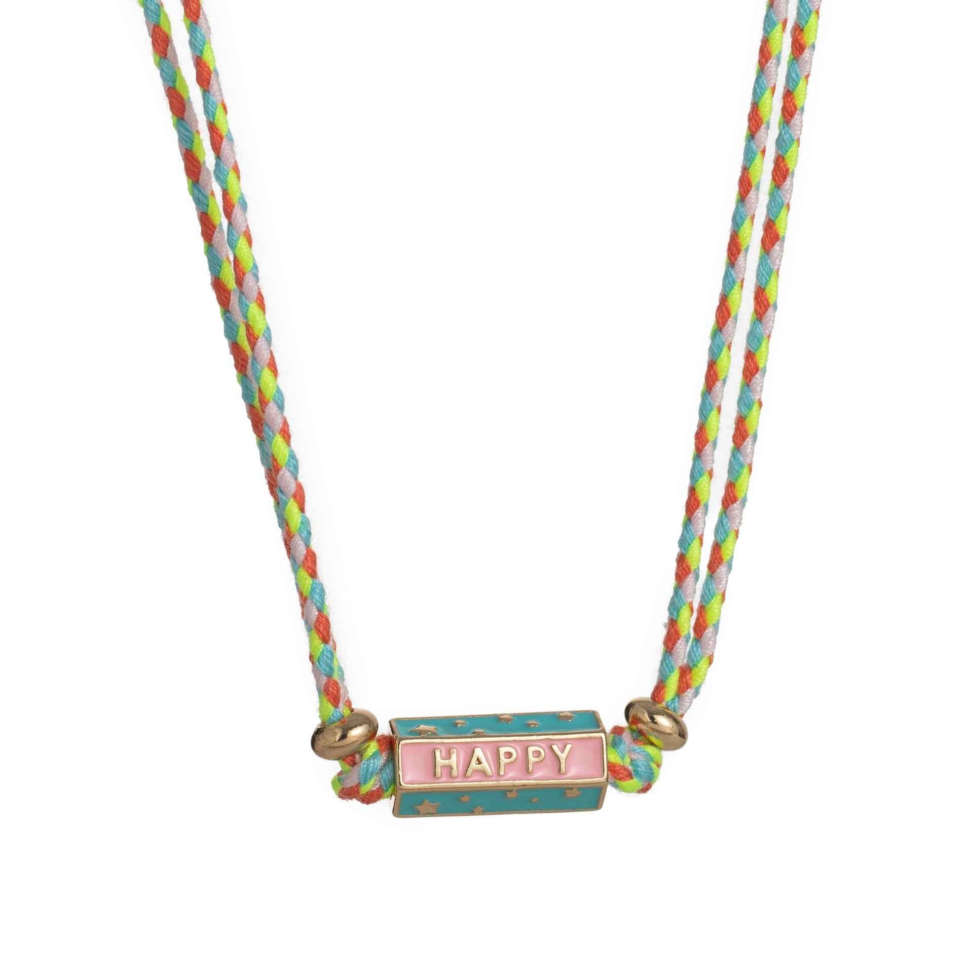 Bohemian style colorful love pendant necklace bracelet