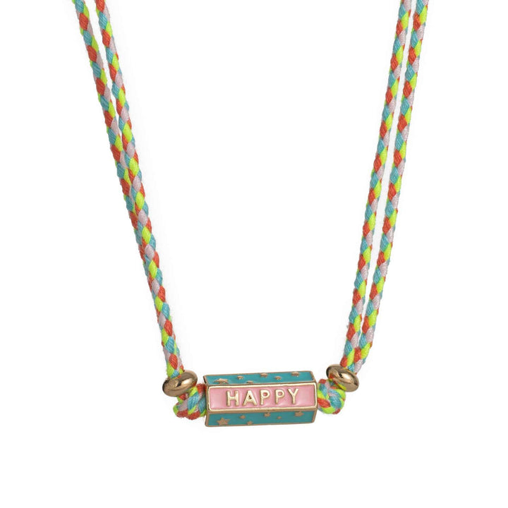 Bohemian style colorful love pendant necklace bracelet