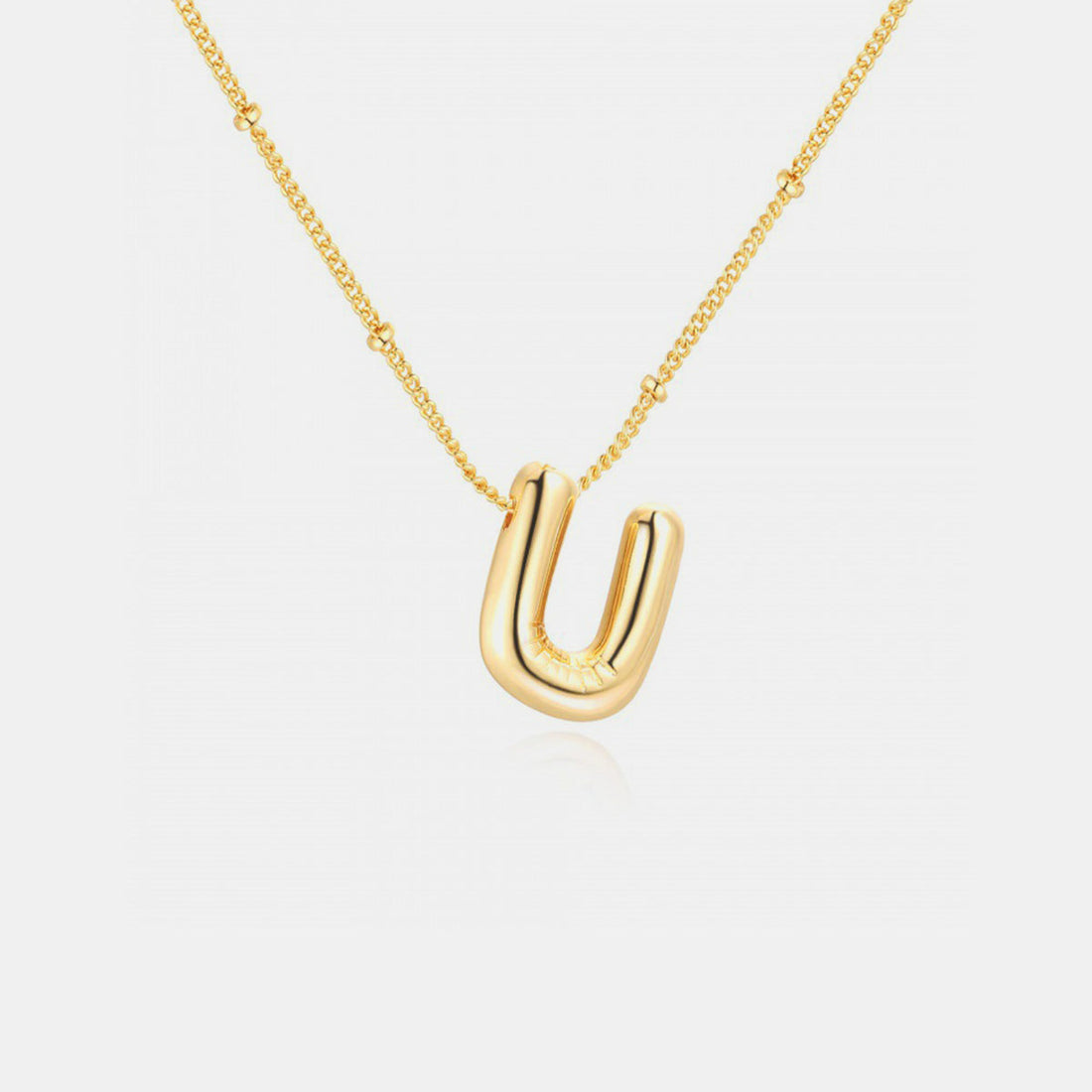 18K Gold Letter Pendant Necklace Mason & Madison Co. Jewelry