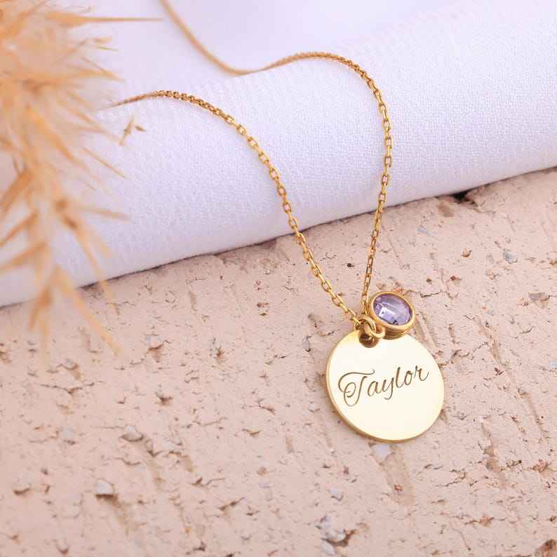 Double Layer Personalized Birthstone Necklace