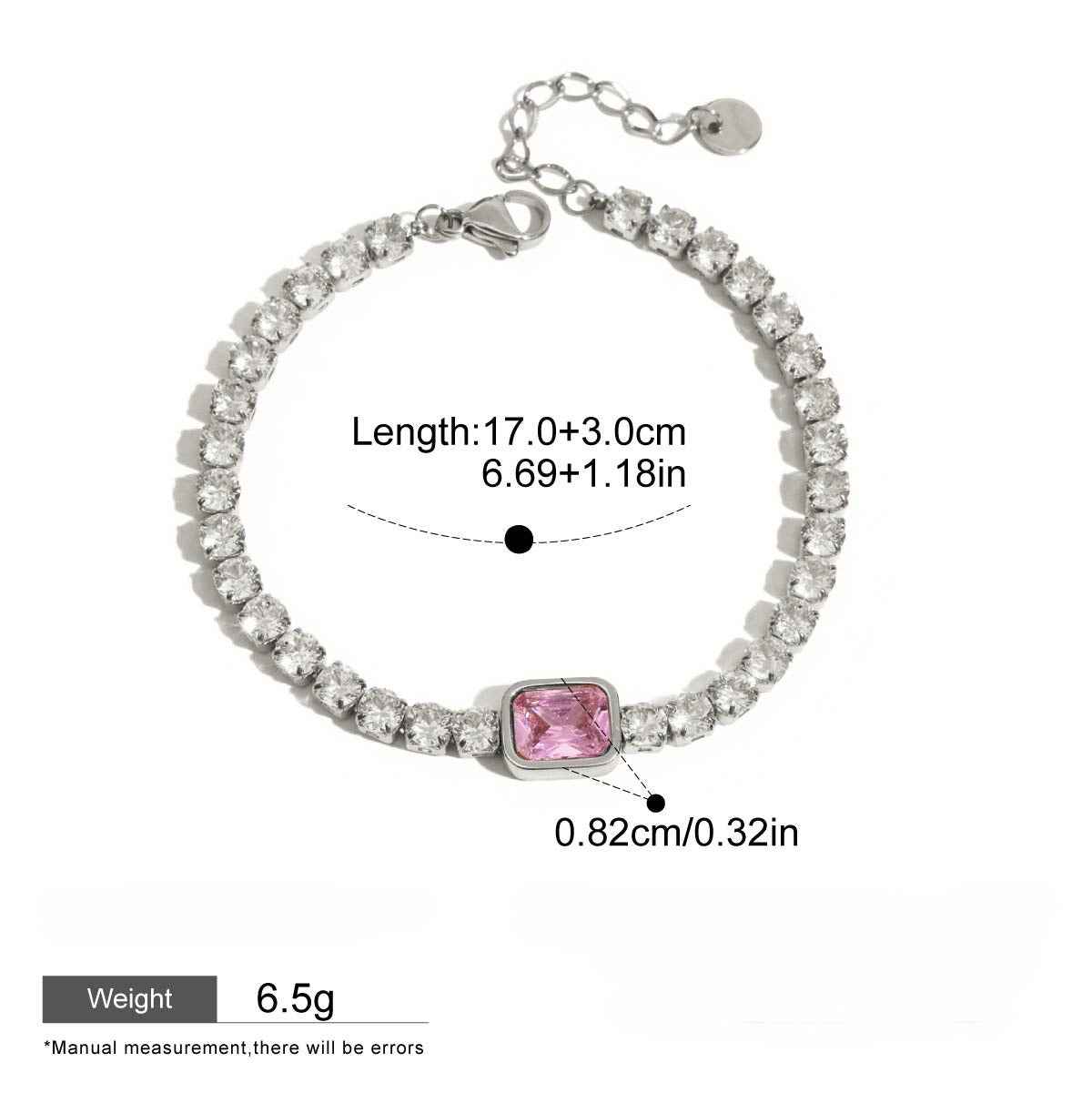 Light luxury high-end jewelry zircon bracelet