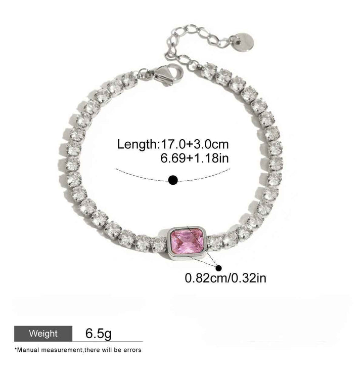 Light luxury high-end jewelry zircon bracelet