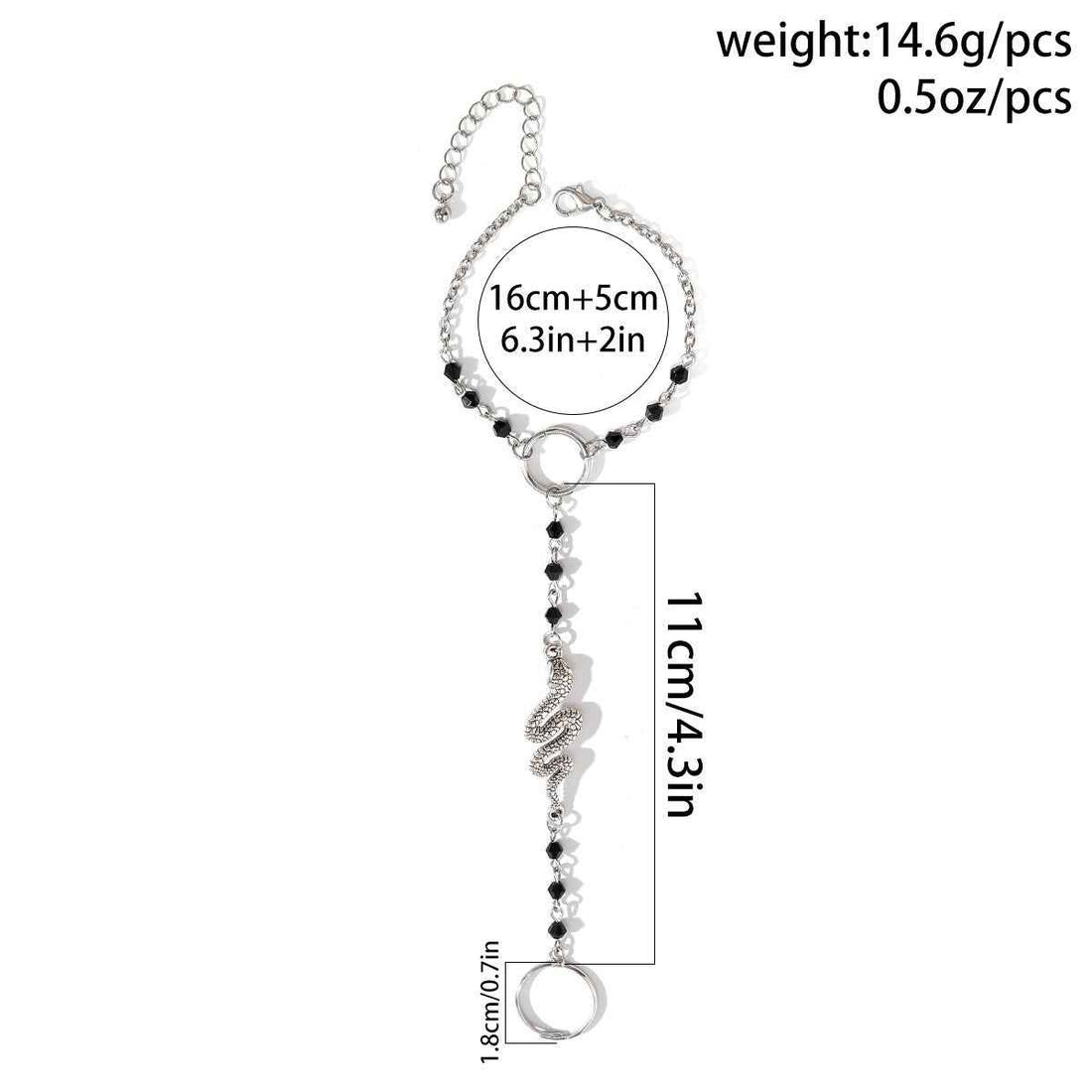Punk Snake Sweet and Cool Finger Bracelet