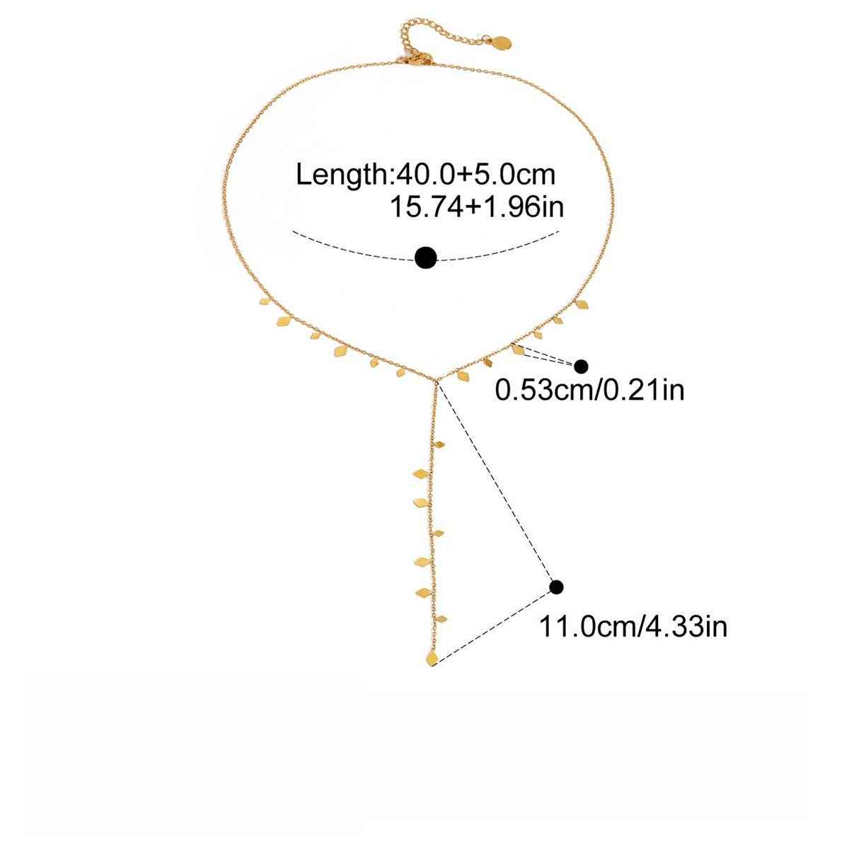 18K gold layered necklace