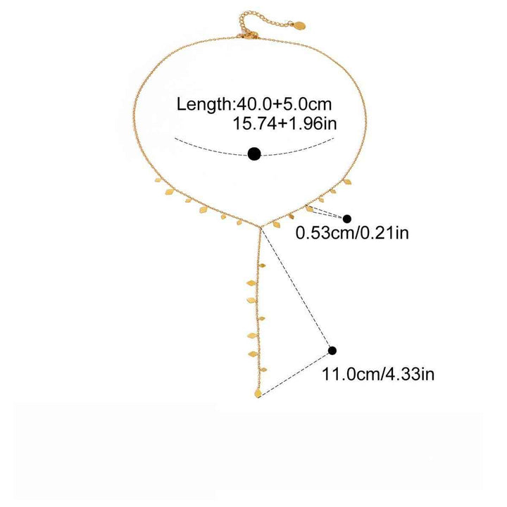 18K gold layered necklace