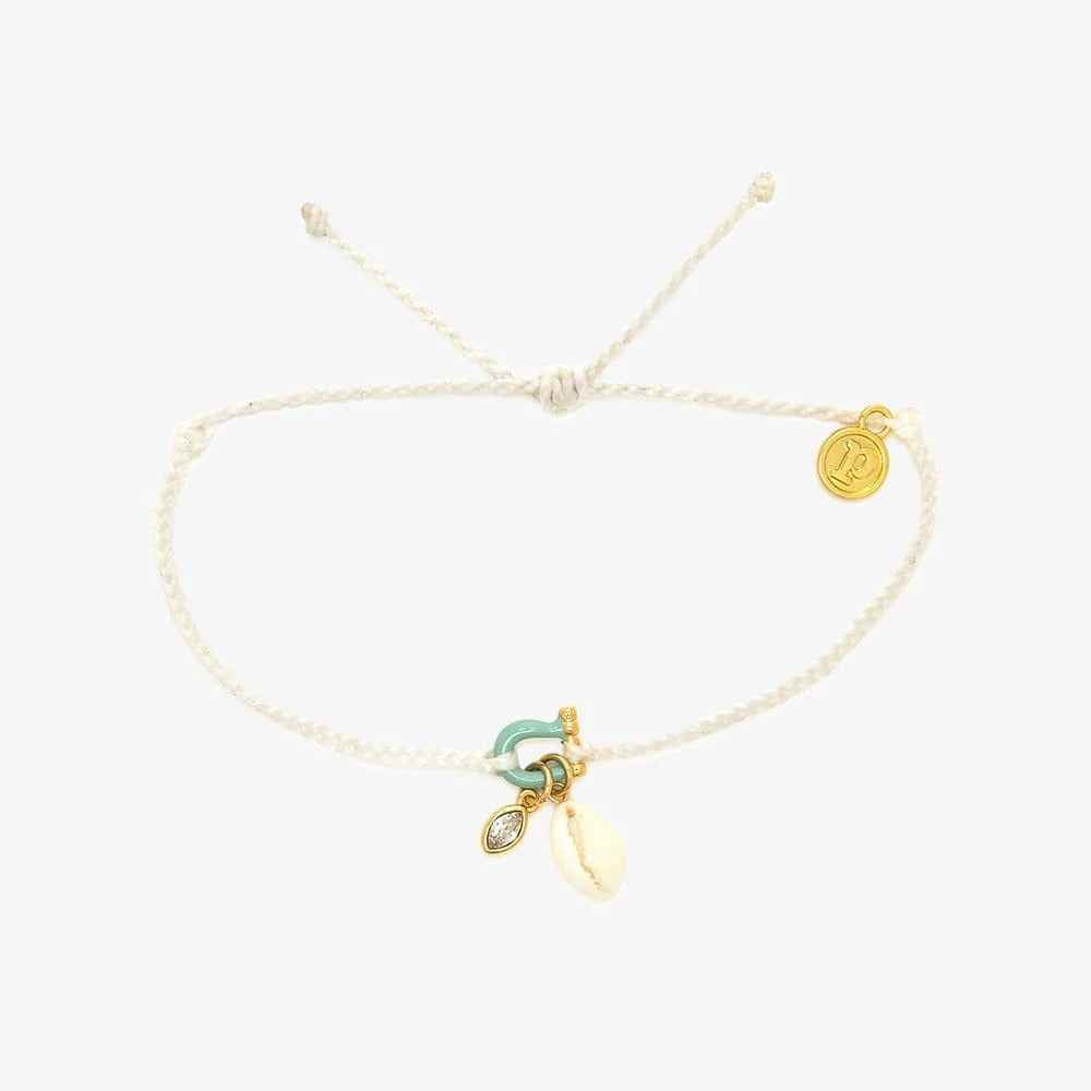 Horseshoe Shell Necklace Colorful Natural Stone Pendant Necklace Bracelet