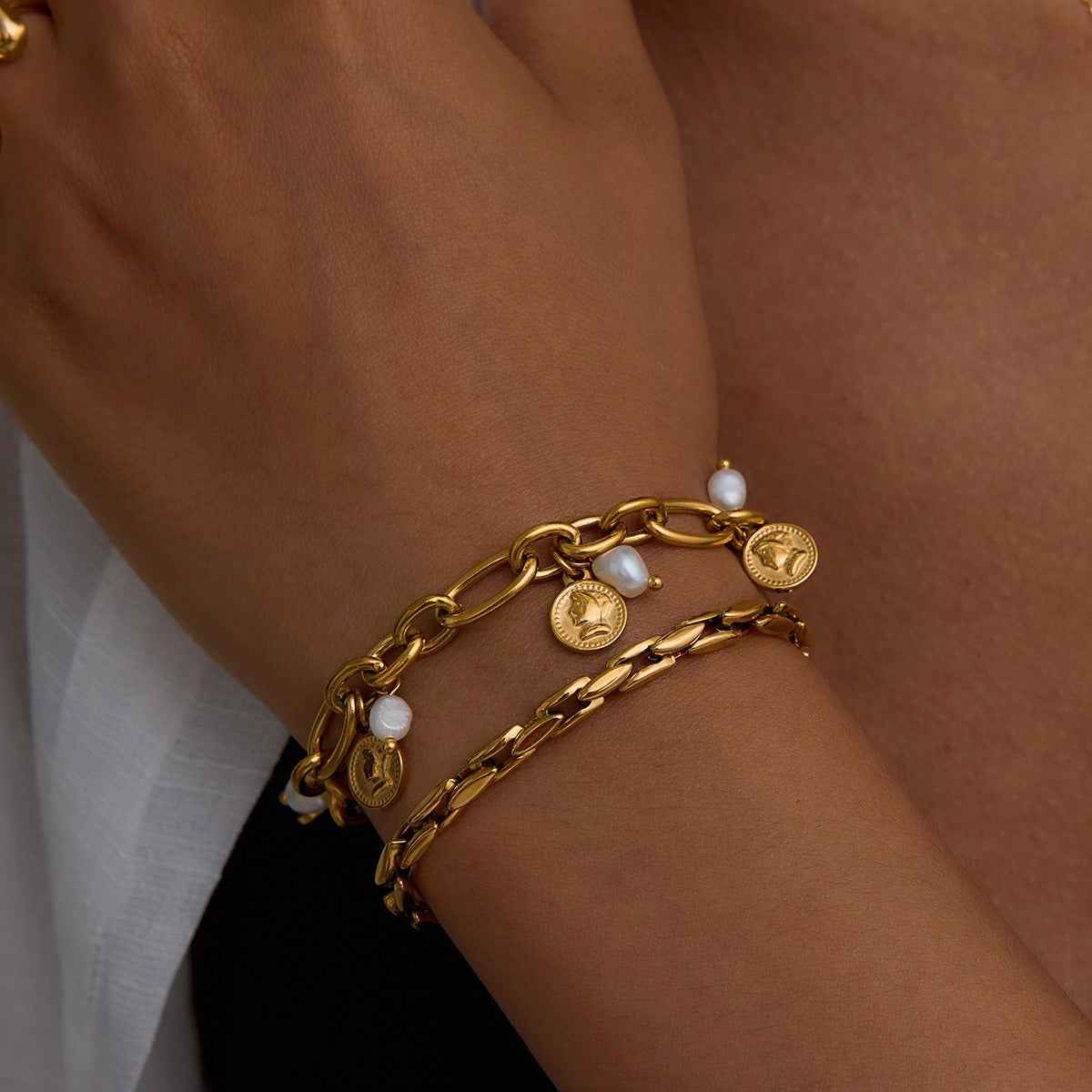 18k gold light luxury high-end bracelet