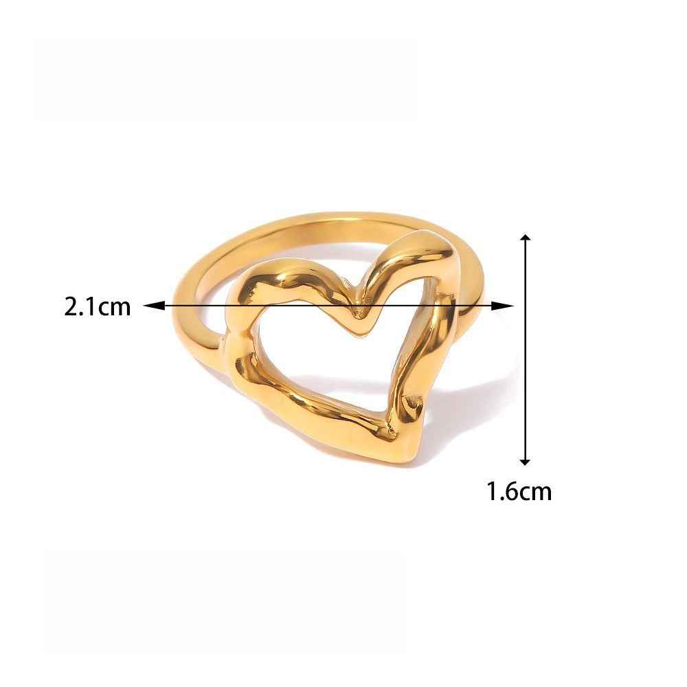 18K Gold Luxury Titanium Steel Ring