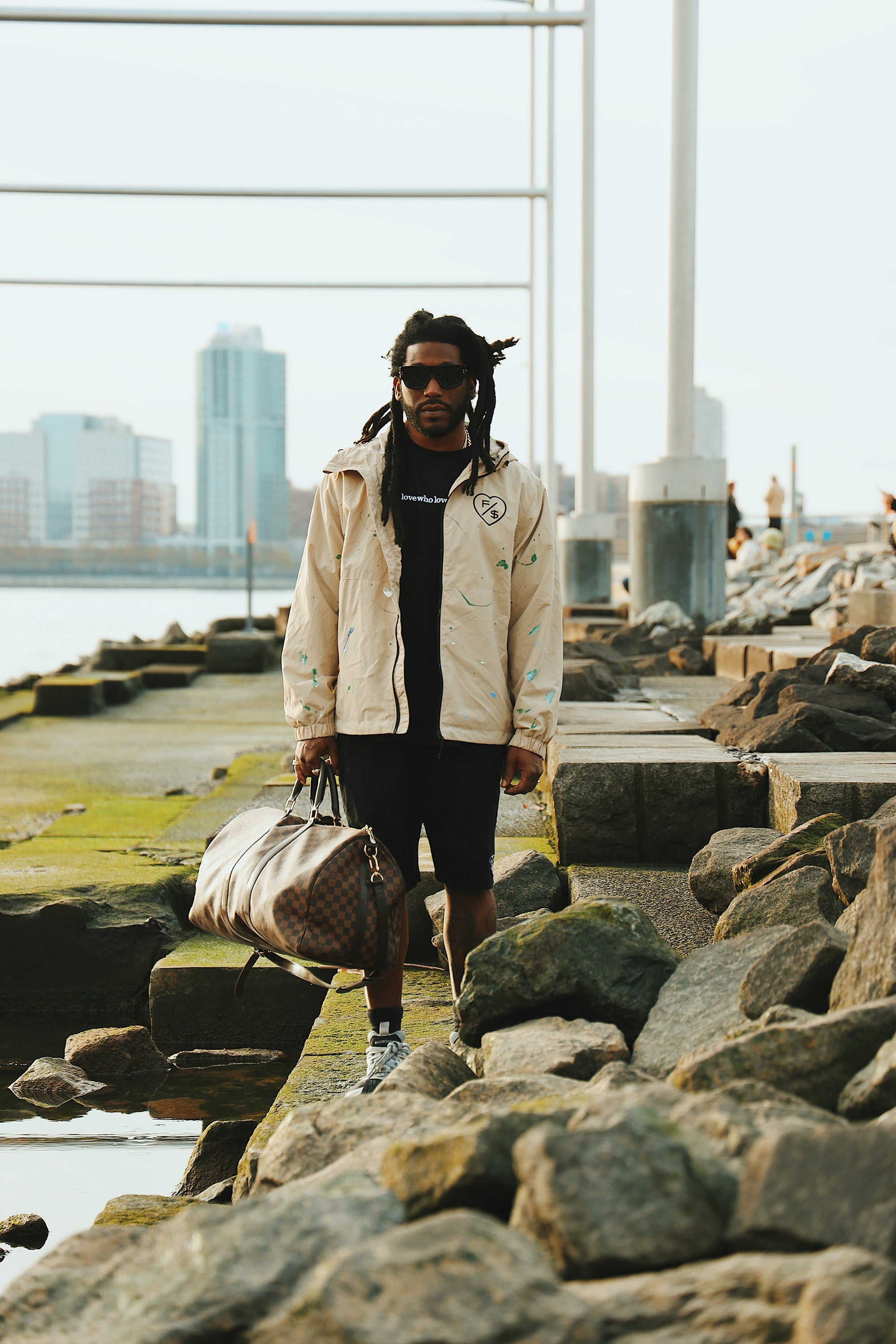 Love Who Loves You (Black - Oversize Shirt) Fly Supply Co