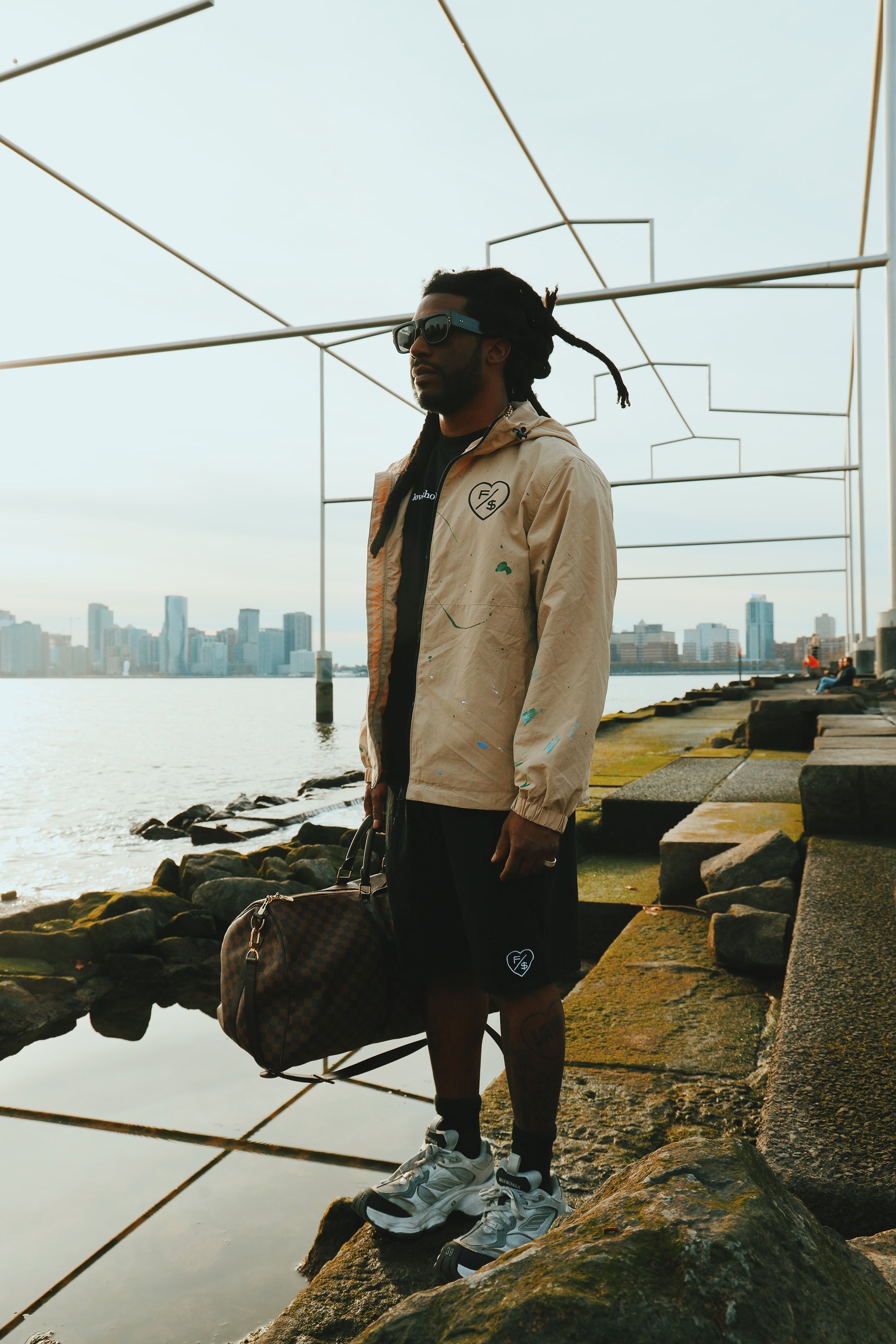 Love Who Loves You (Black - Oversize Shirt) Fly Supply Co