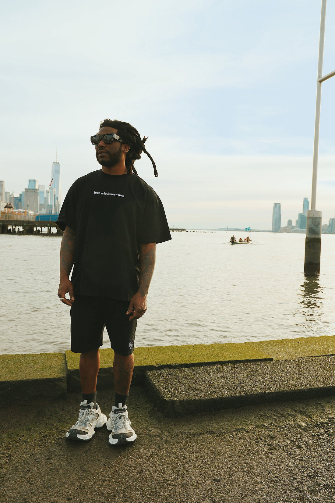 Love Who Loves You (Black - Oversize Shirt) Fly Supply Co