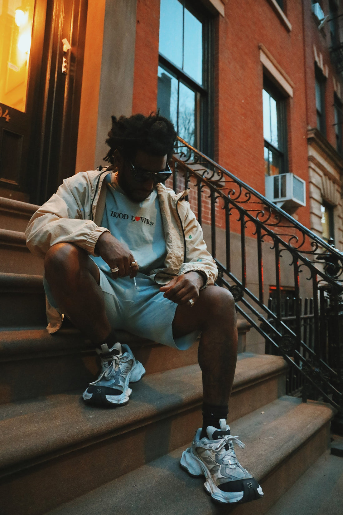 Hood Lover Vintage Denim Shirt - Oversize Fly Supply Co