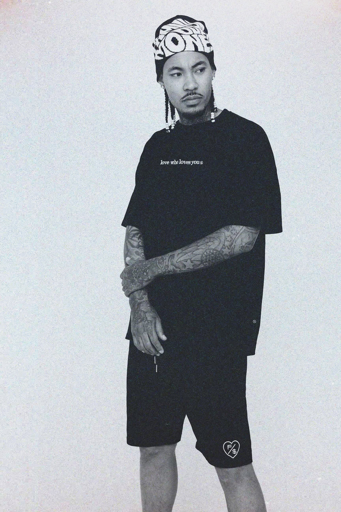 Love Who Loves You (Black - Oversize Shirt) Fly Supply Co
