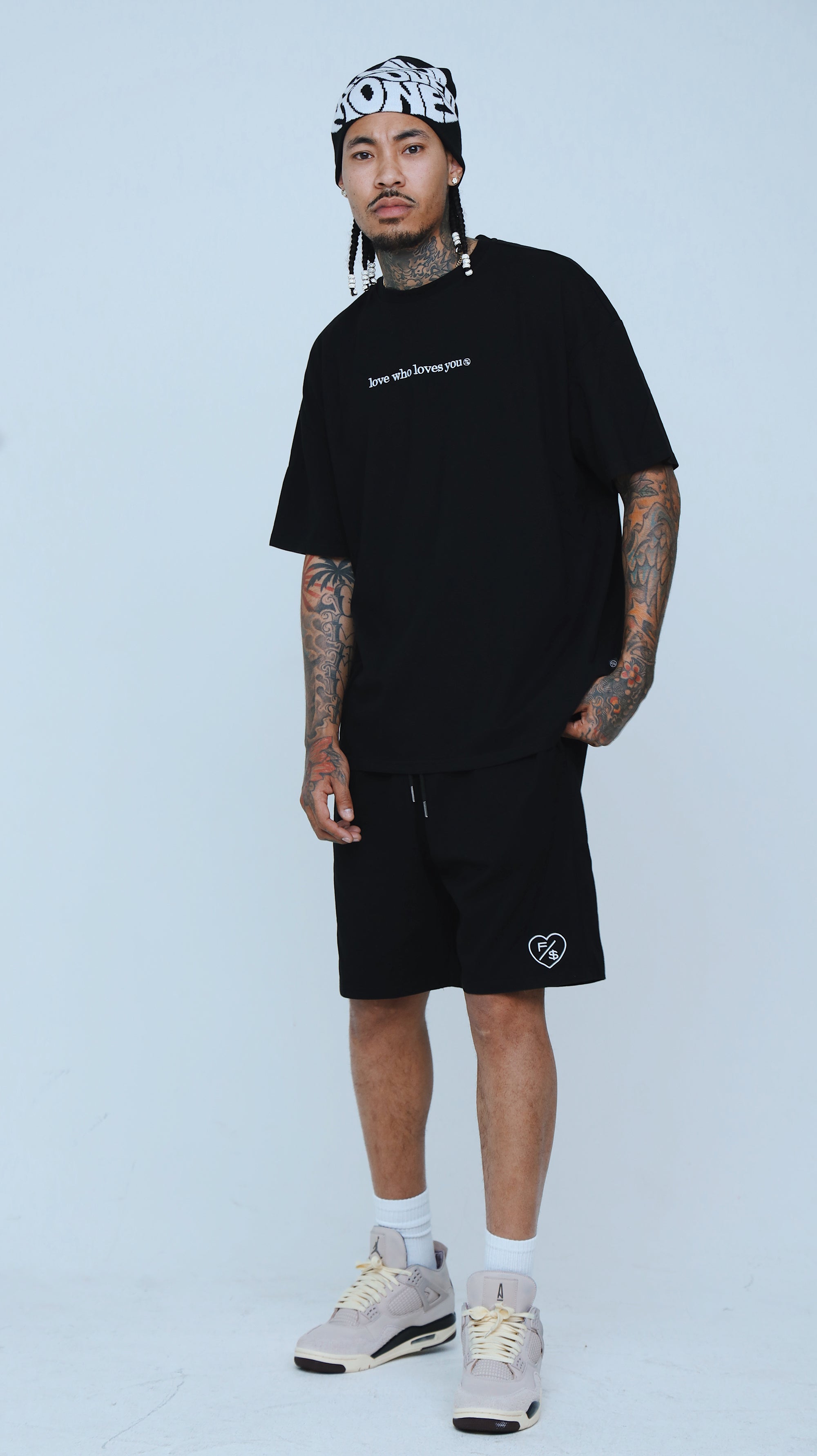 Love Who Loves You (Black - Oversize Shirt) Fly Supply Co