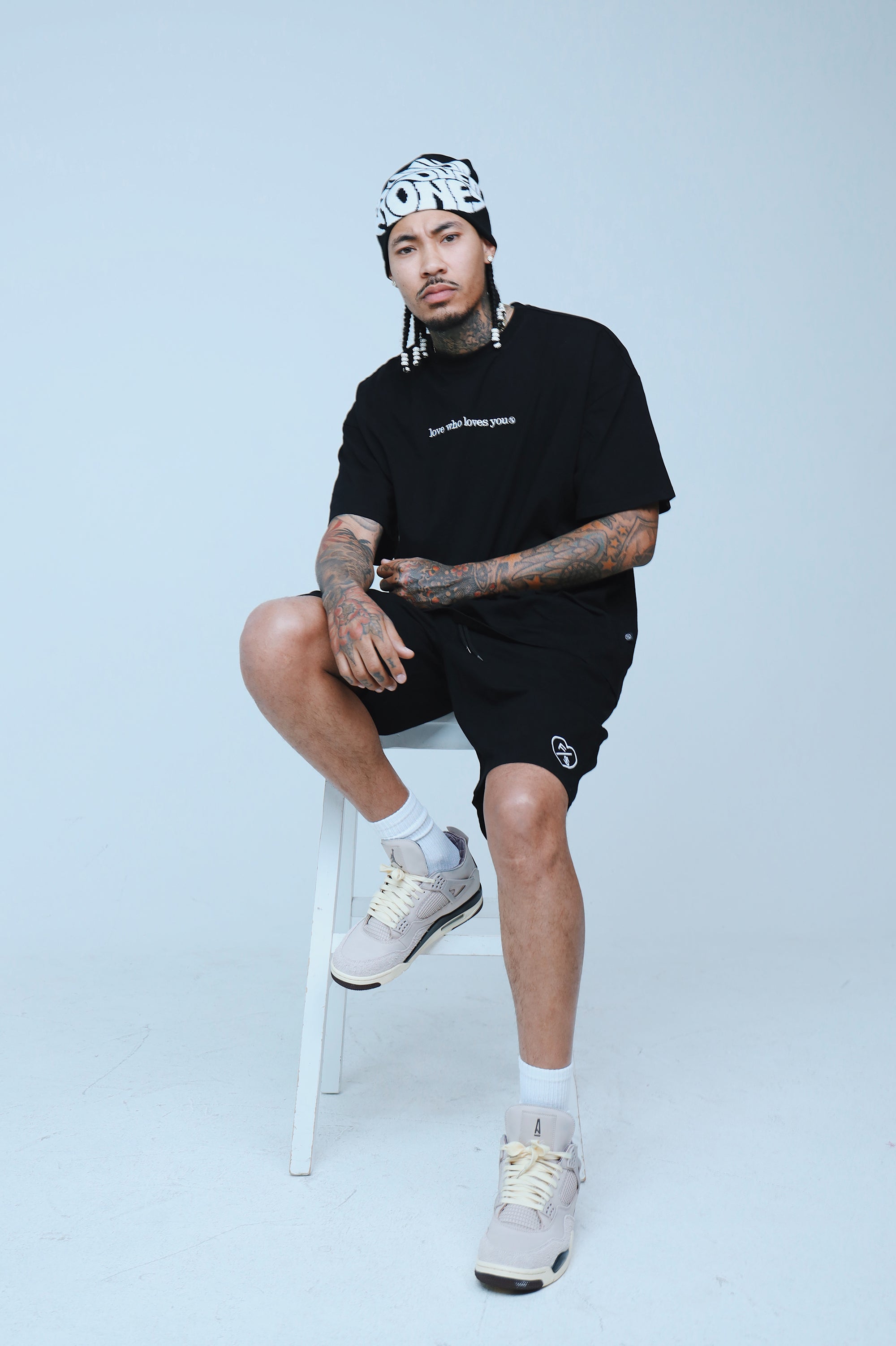 Love Who Loves You (Black - Oversize Shirt) Fly Supply Co