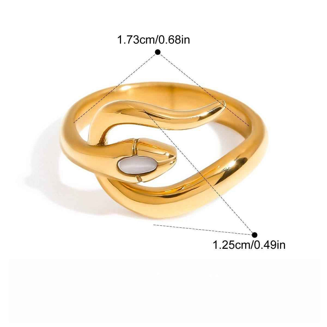 18K Gold Luxury Titanium Steel Ring