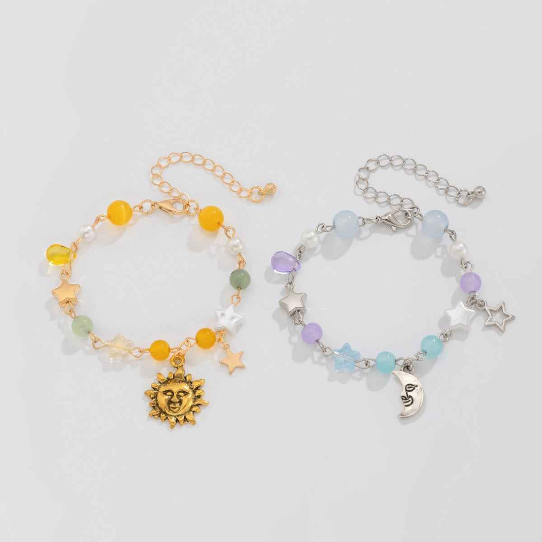 Retro elephant bull head personality niche peach heart imitation pearl shell bracelet