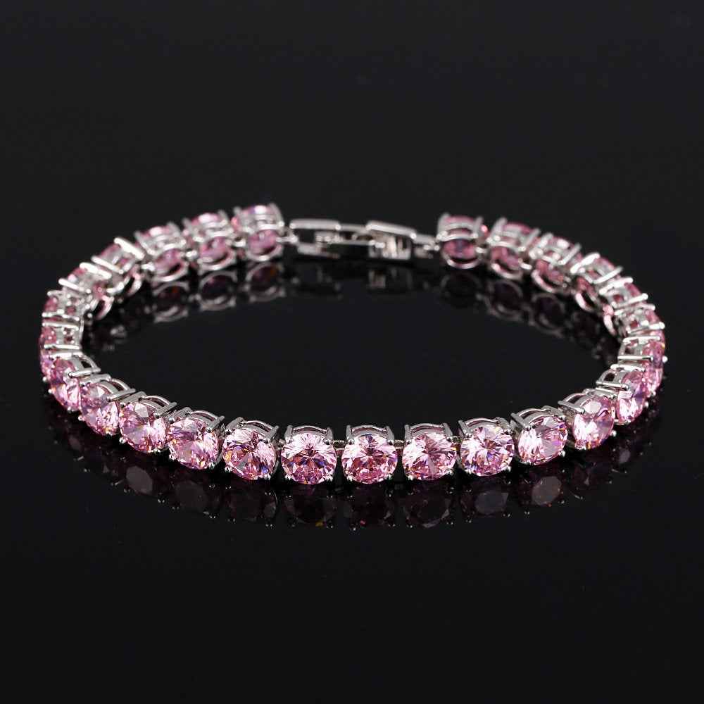 S925 Sterling Silver Lightweight Luxury Zircon Bracelet