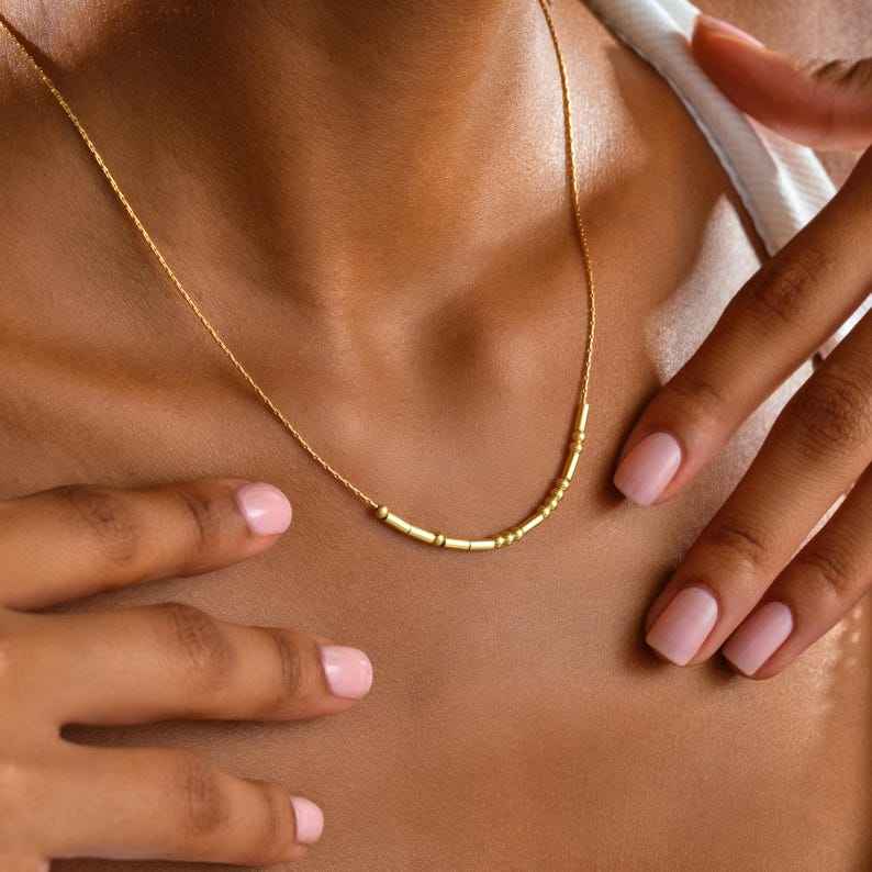 Morse Code Custom Name Necklace