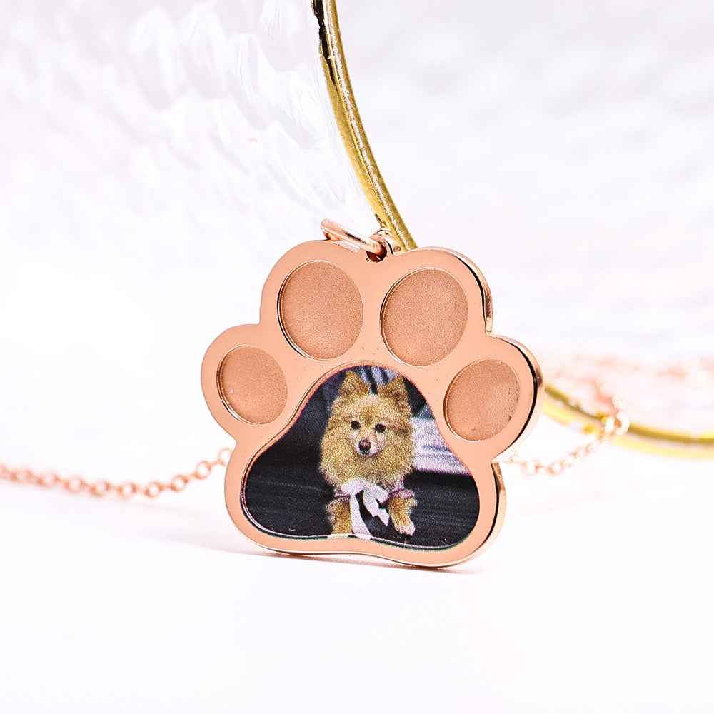 S925 silver kitten commemorative DIY pet necklace