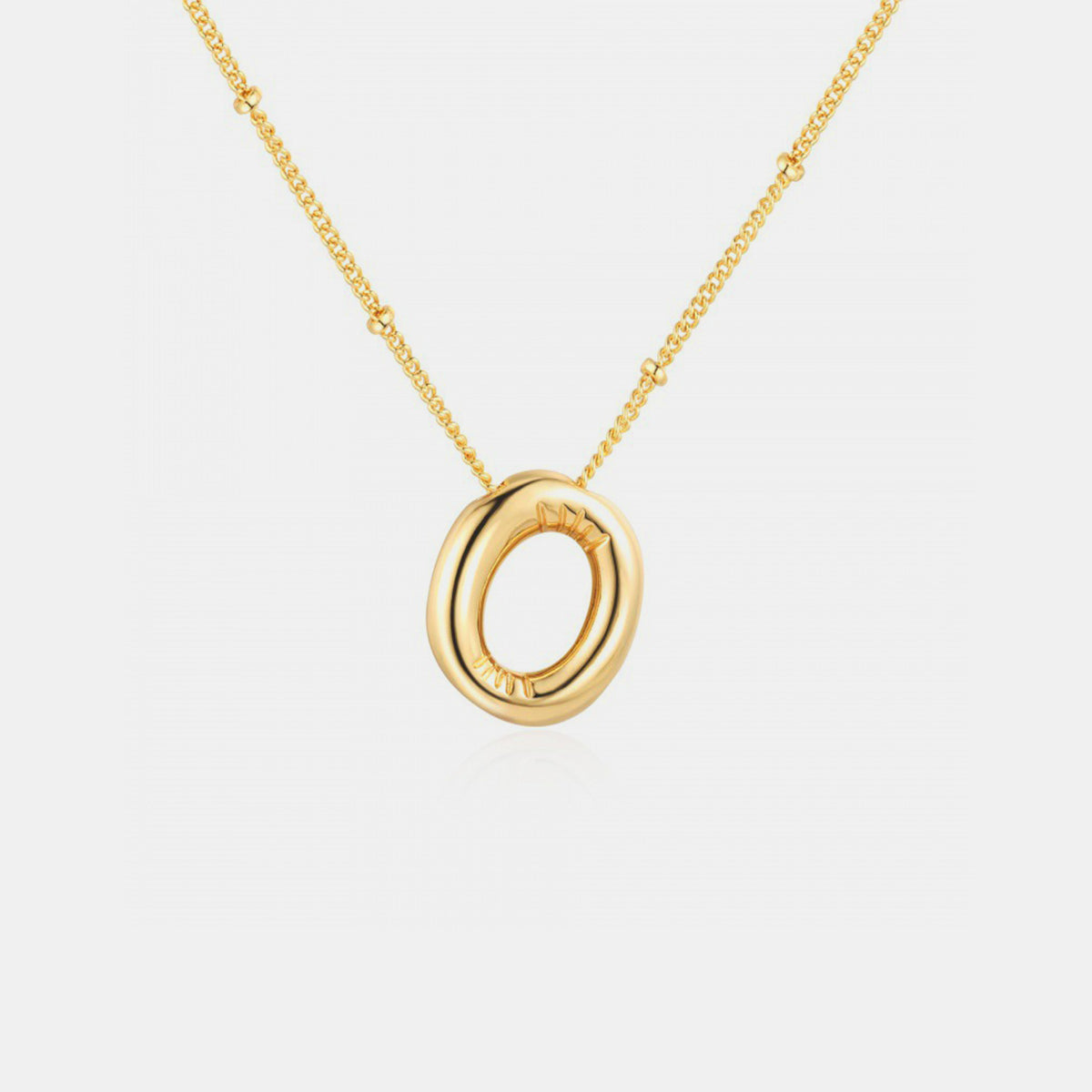 18K Gold Letter Pendant Necklace Mason & Madison Co. Jewelry