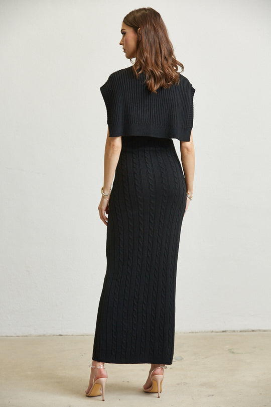 Sleeveless Knit Dress & Maxi Sweater Dress from Rose Paulino RosePaulino