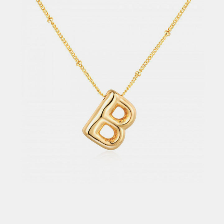 18K Gold Letter Pendant Necklace Mason & Madison Co. Jewelry