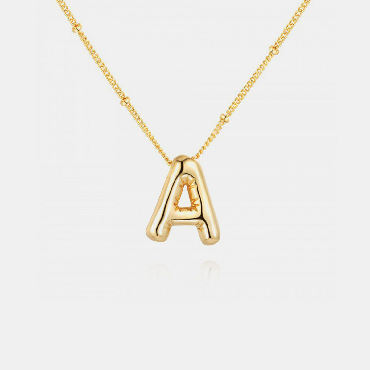 18K Gold Letter Pendant Necklace Mason & Madison Co. Jewelry