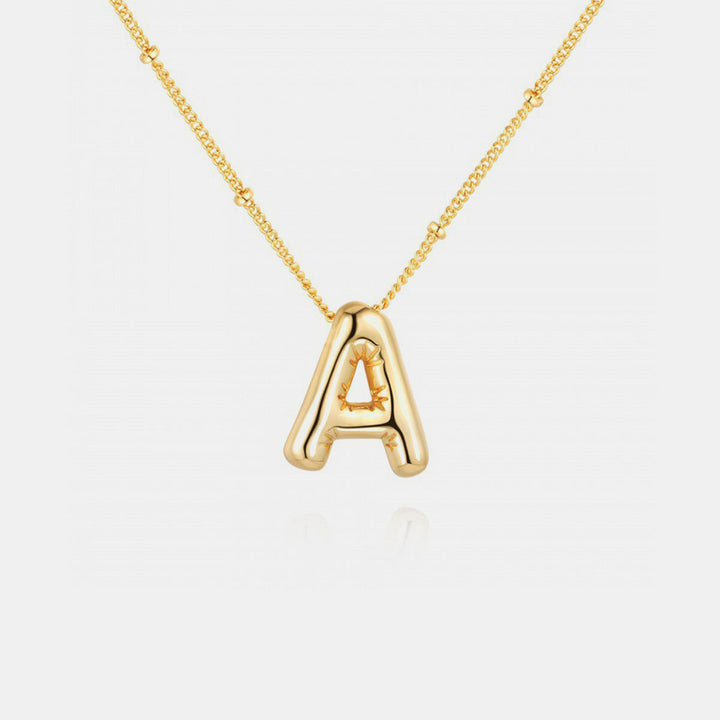 18K Gold Letter Pendant Necklace Mason & Madison Co. Jewelry