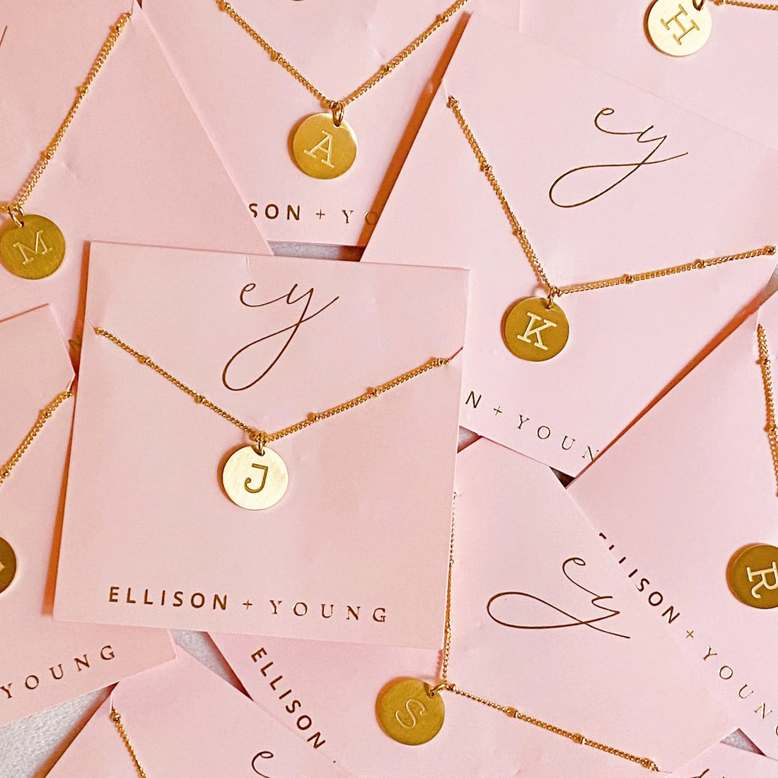 Ellison + Young: Singular Charm Initial Necklace Ellisonyoung.com