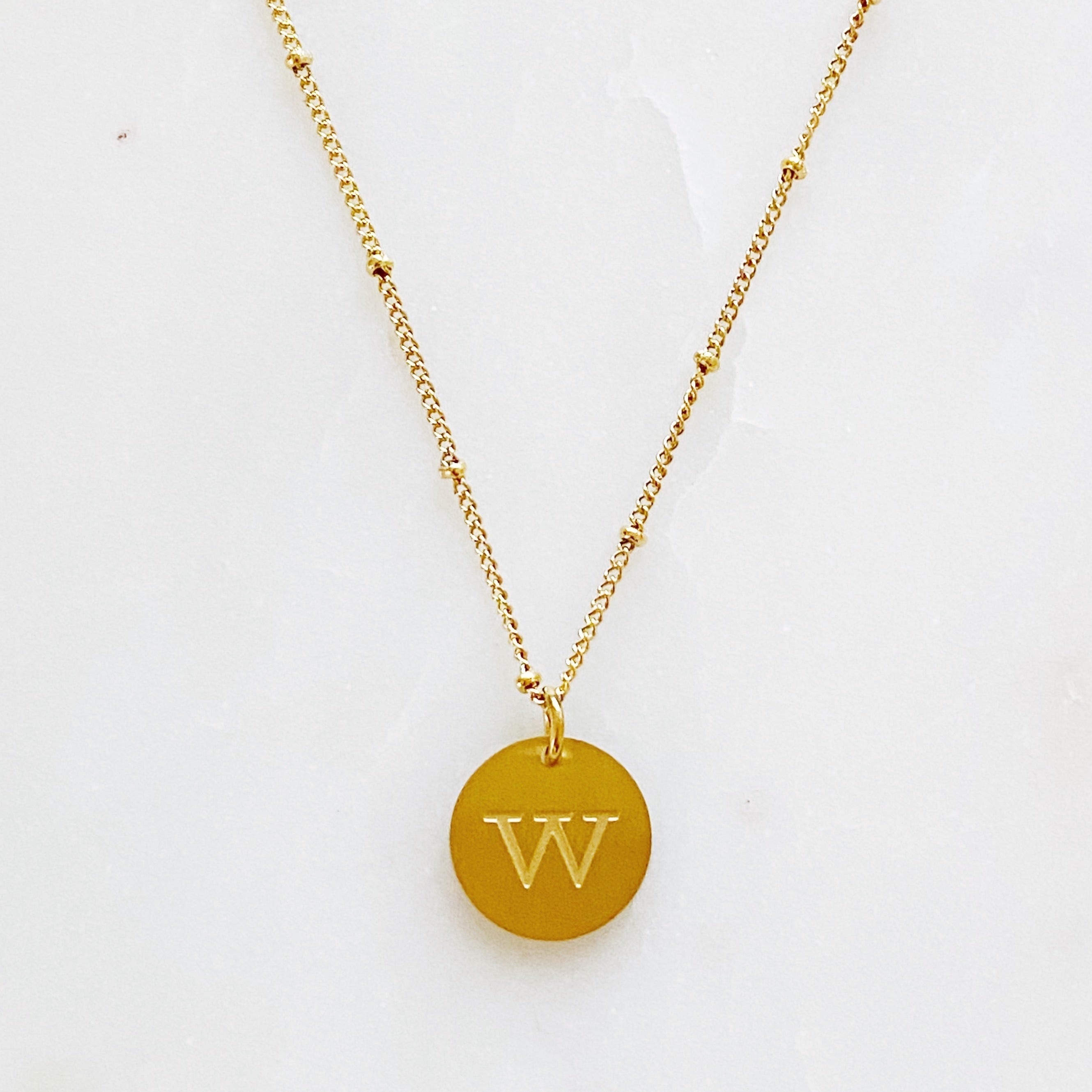 Ellison + Young: Singular Charm Initial Necklace Ellisonyoung.com