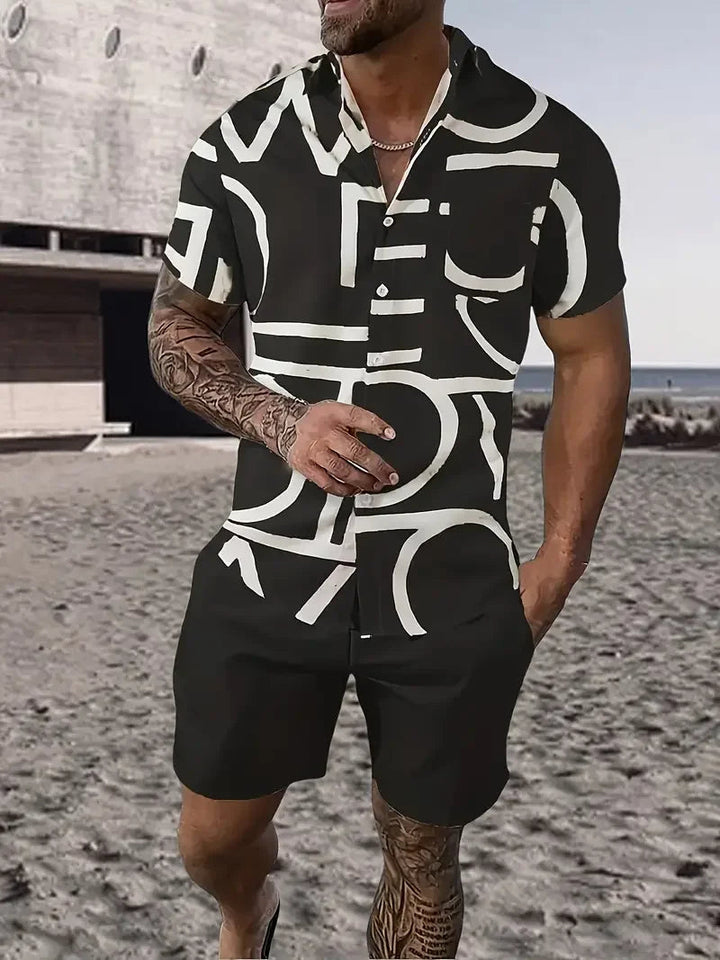 Men streetwear two piece Beach set Sexikinis Swim
