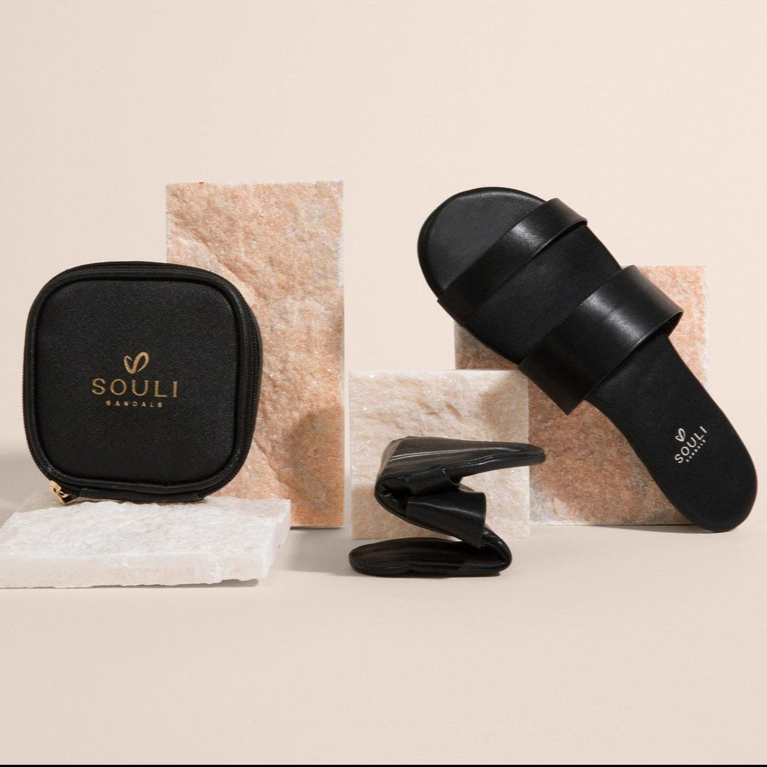 Souli Slides With Case & Thin Sole Souli