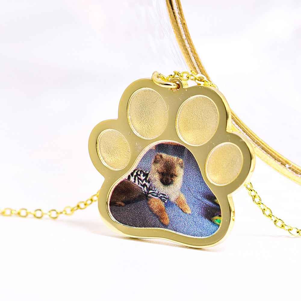 S925 silver kitten commemorative DIY pet necklace