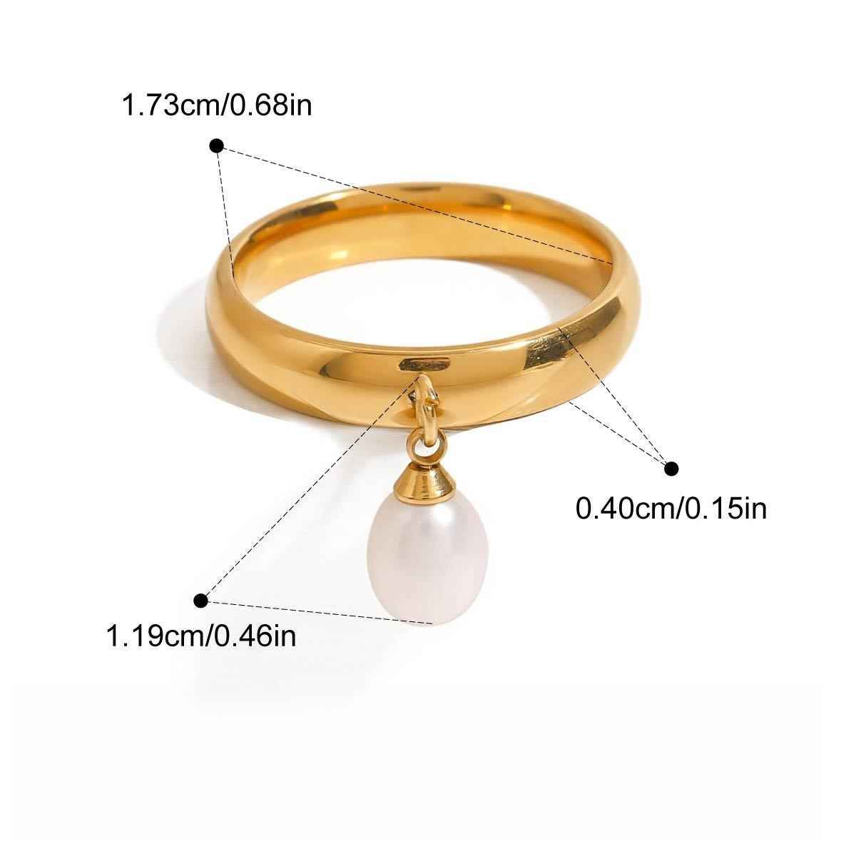 Freshwater pearl ring