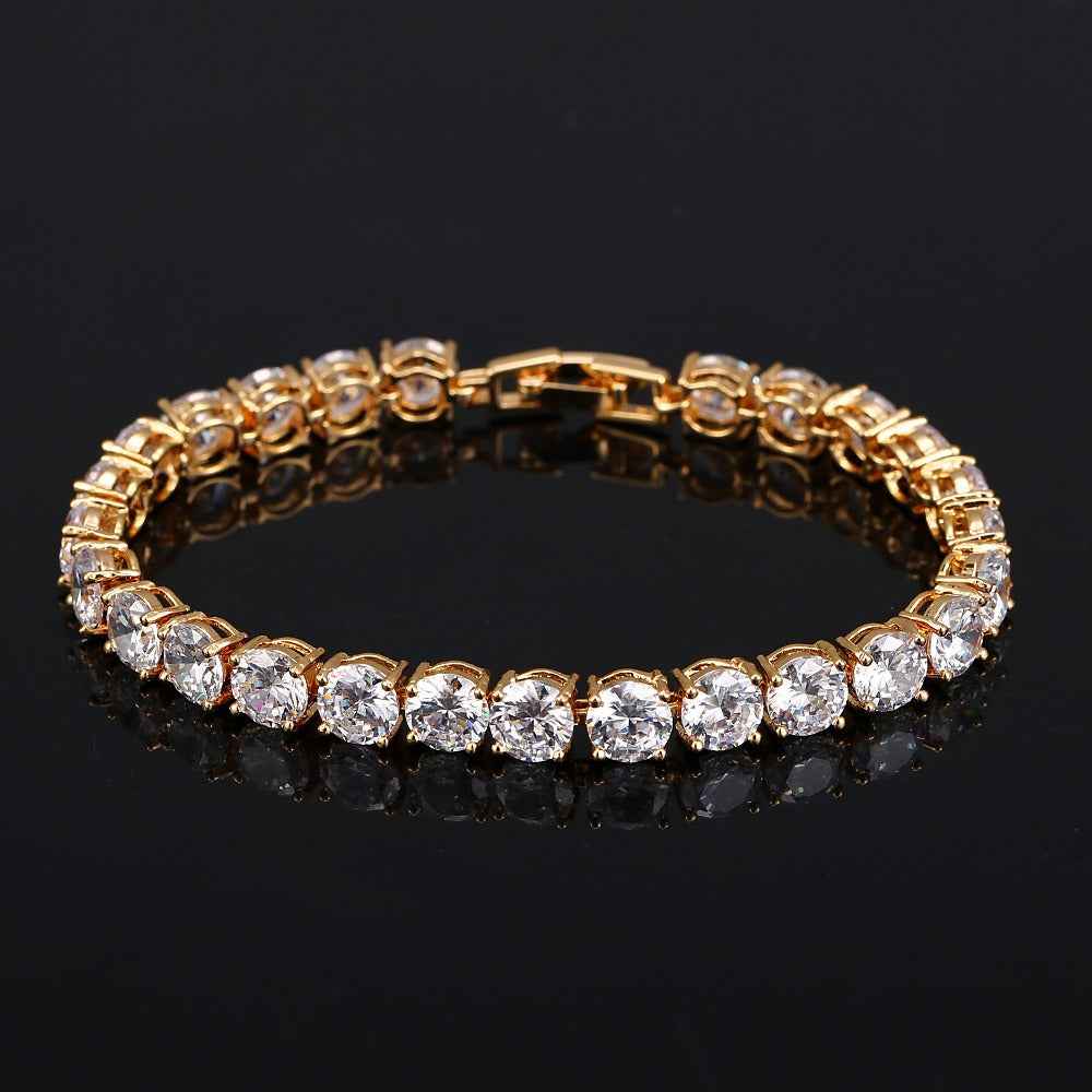 S925 Sterling Silver Lightweight Luxury Zircon Bracelet