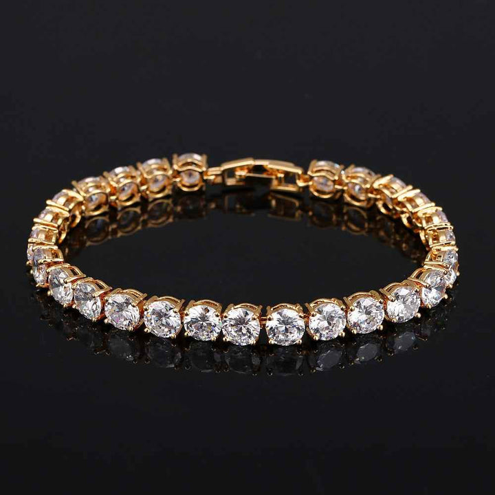 S925 Sterling Silver Lightweight Luxury Zircon Bracelet