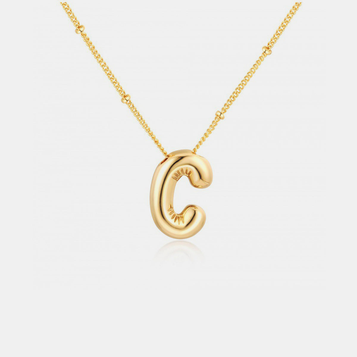 18K Gold Letter Pendant Necklace Mason & Madison Co. Jewelry