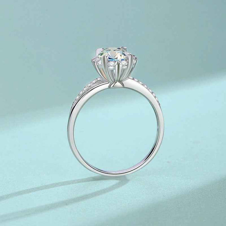 S925 Sterling Silver Snowflake Ring