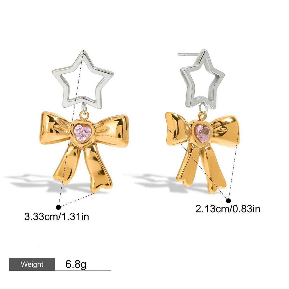 18K Goldfish Shape Design Exquisite Fashion Necklace Earrings Set