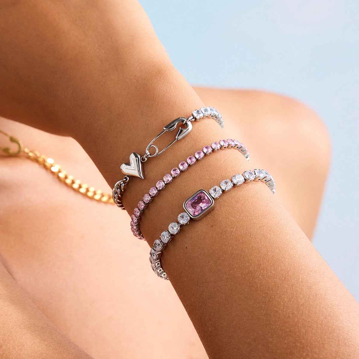 Light luxury high-end jewelry zircon bracelet