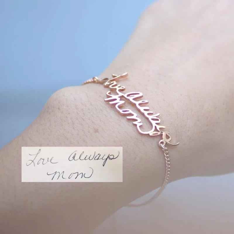 Actual Handwriting Custom Name Bracelet