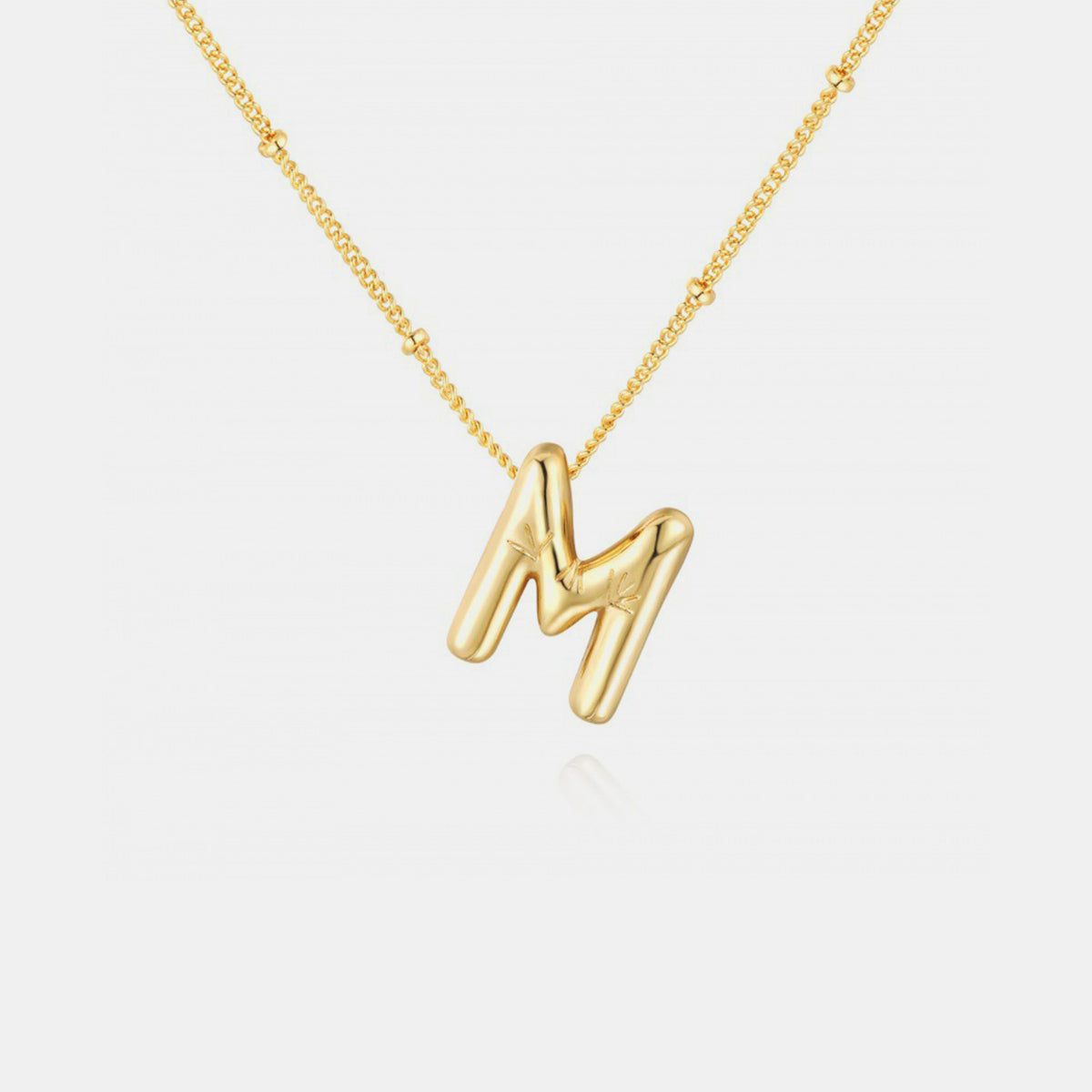 18K Gold Letter Pendant Necklace Mason & Madison Co. Jewelry