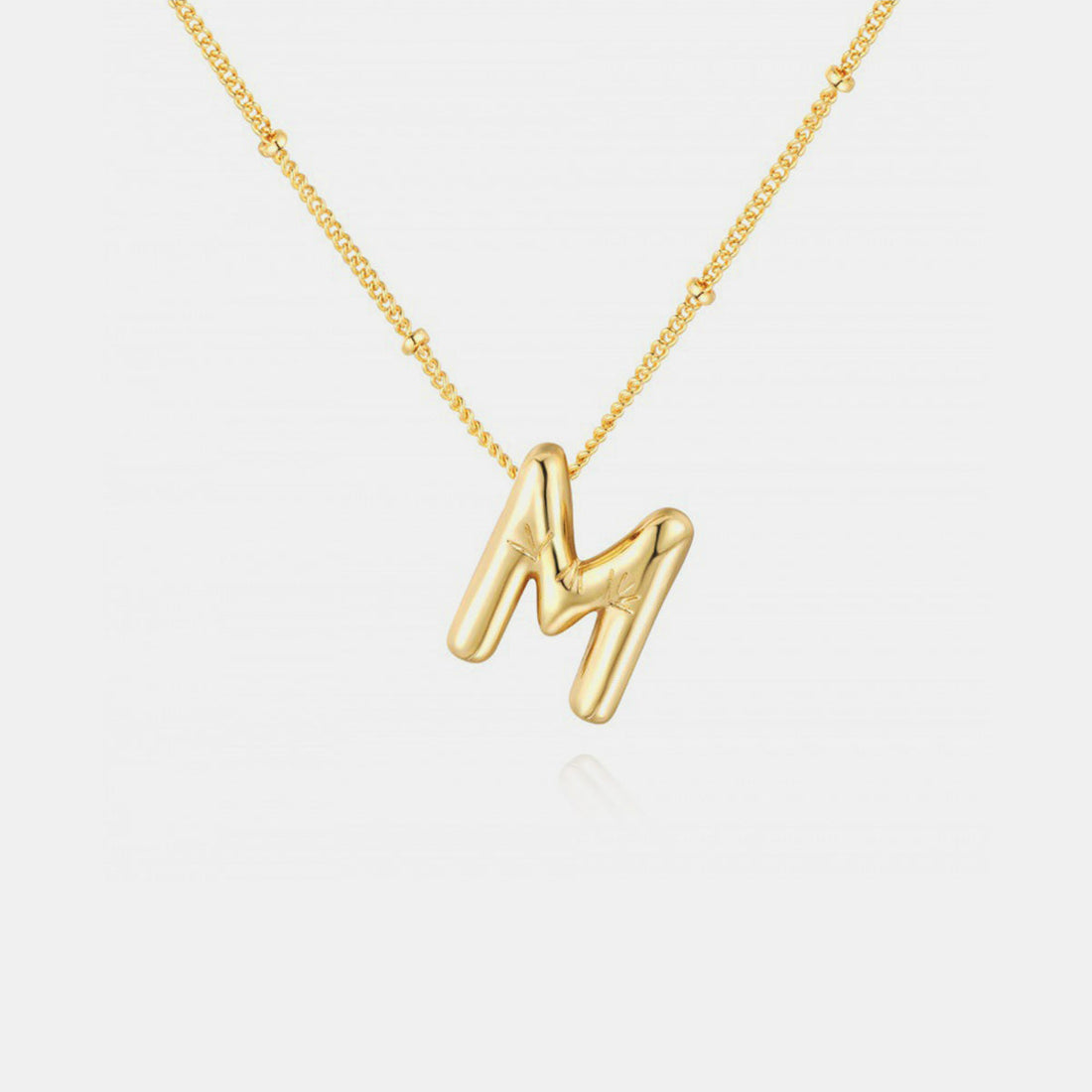 18K Gold Letter Pendant Necklace Mason & Madison Co. Jewelry